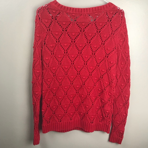 Tommy Hilfiger Red Diamond Long Sleeve Sweater - Picture 6 of 6